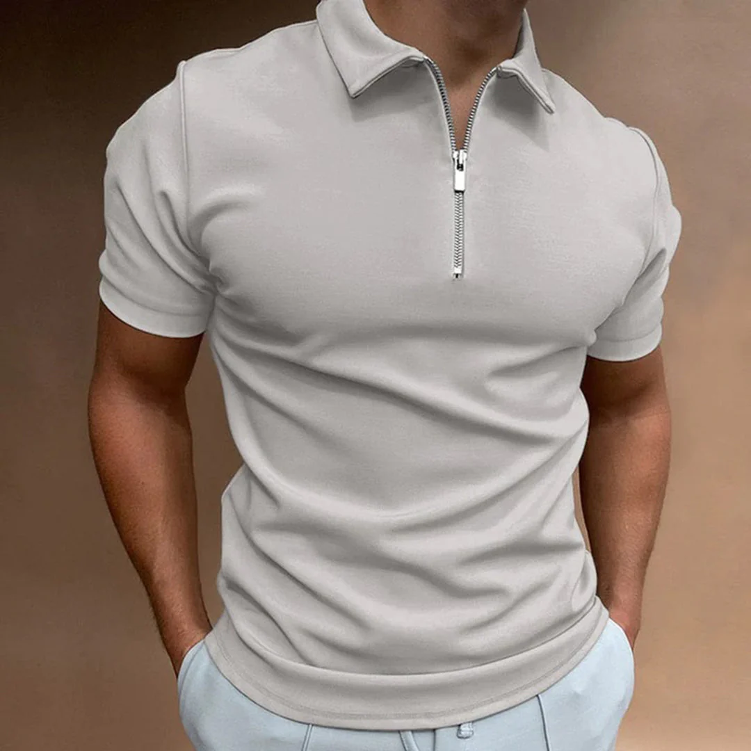 Adam | Koszulka polo męska z zamkiem przewiewna - Image 4