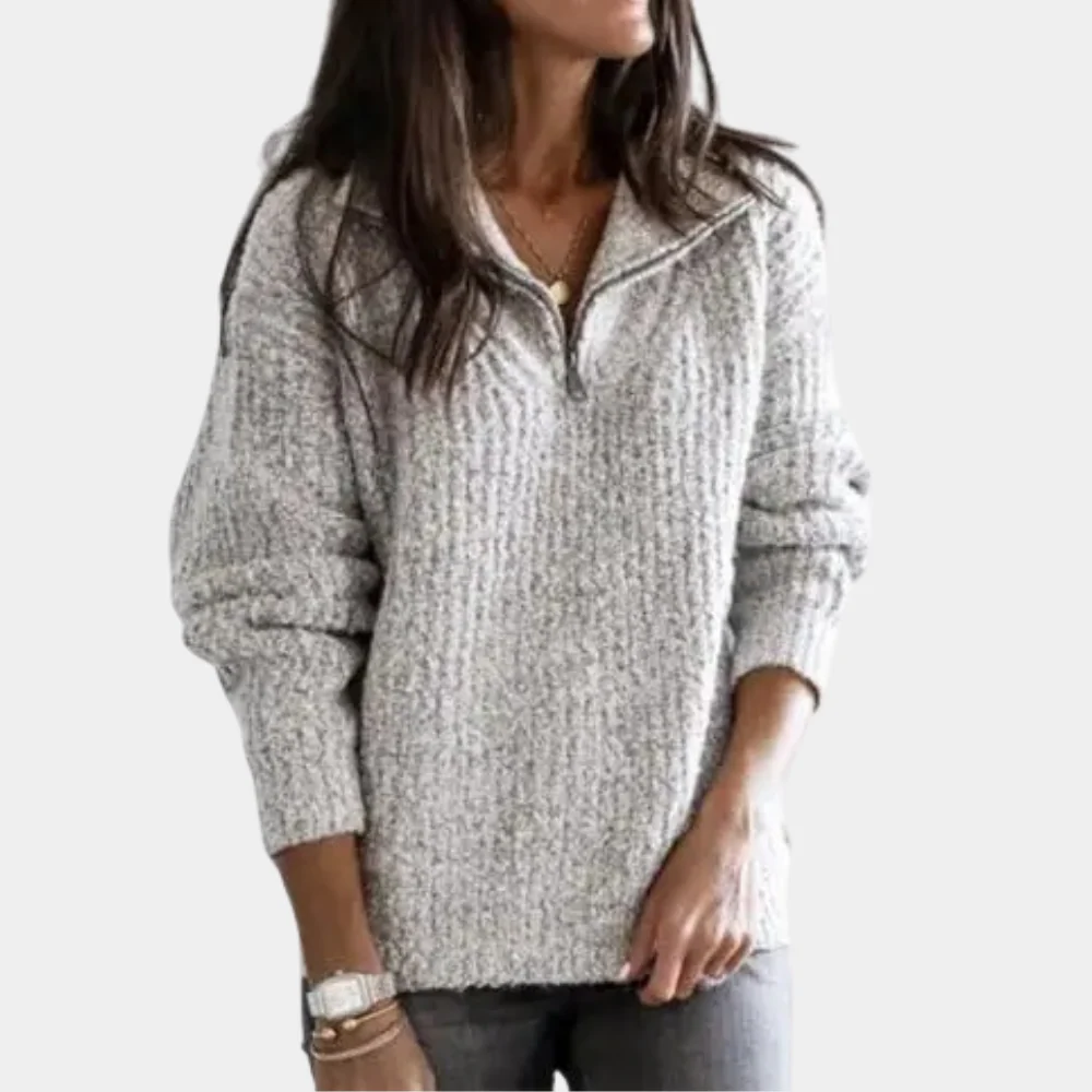 Adrianna | Sweter damski zimowy z półzamkiem - Image 4