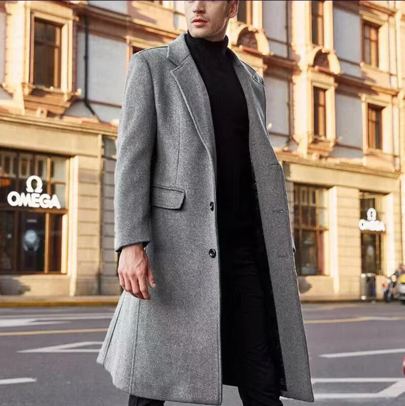 Adrien | Płaszcz męski długi - Image 2