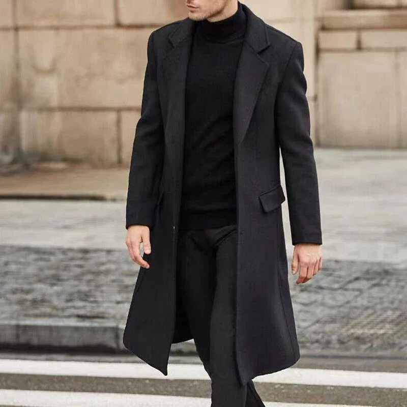 Adrien | Płaszcz męski długi - Image 3