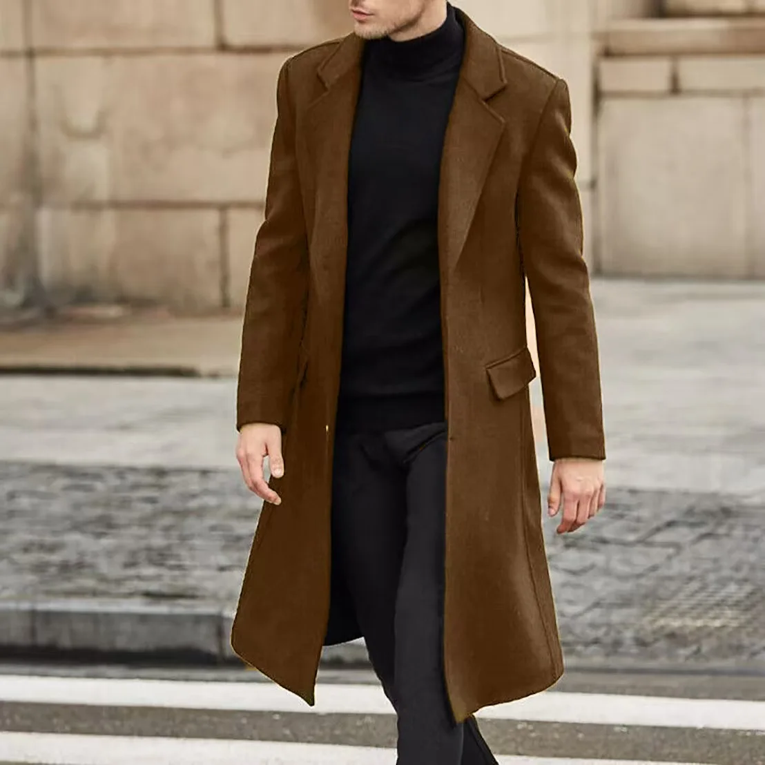 Adrien | Płaszcz męski długi - Image 6
