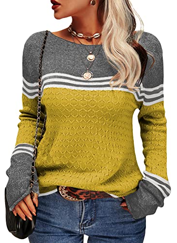 Agnieszka | Sweter damski w paski - Image 16