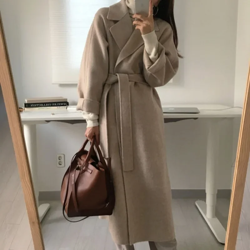 Aniela | Płaszcz damski długi elegancki - Image 2