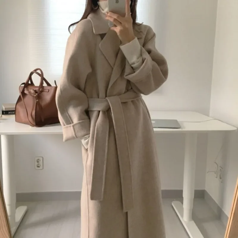 Aniela | Płaszcz damski długi elegancki - Image 6