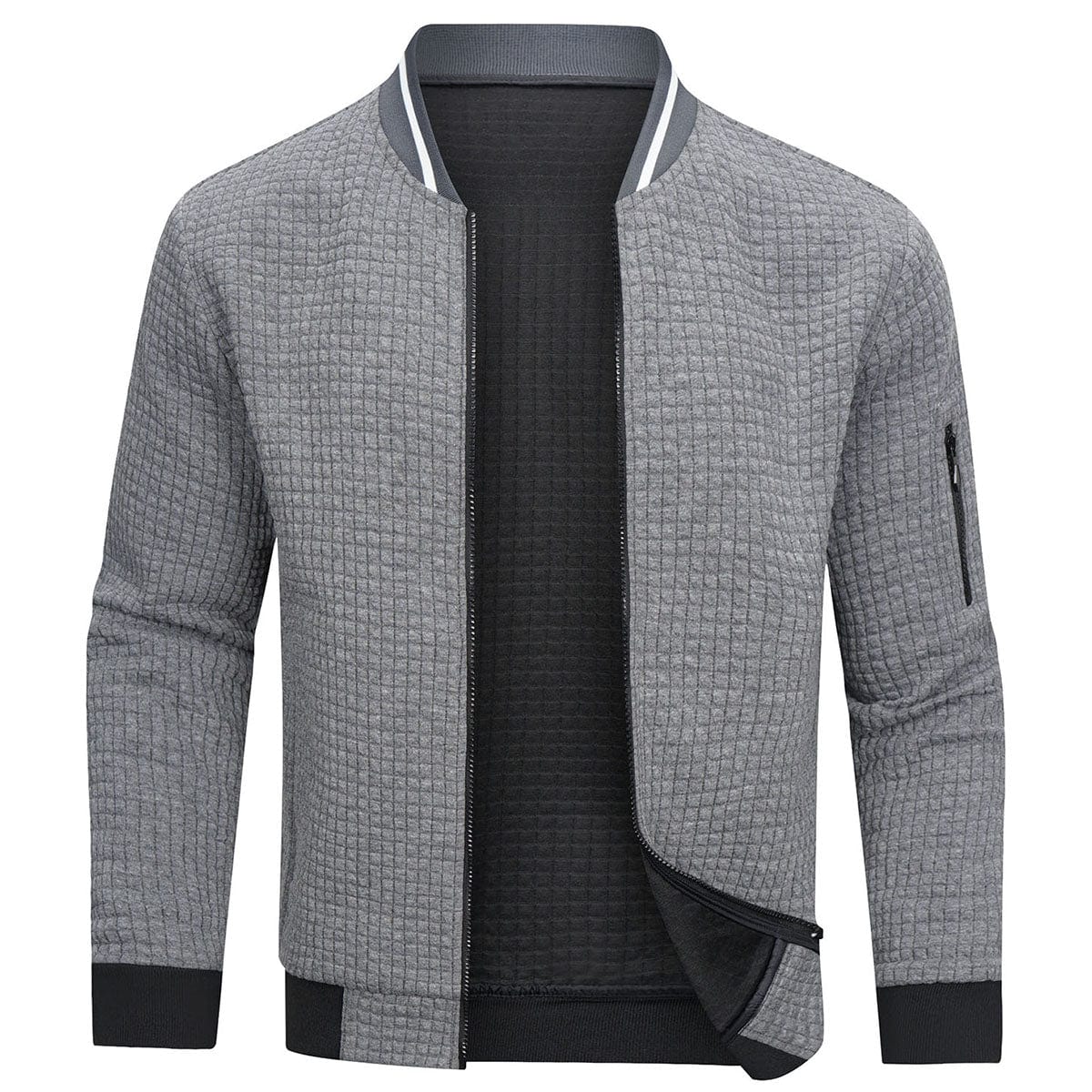 Arkadiusz | Bluza męska zimowa z zamkiem - Image 4