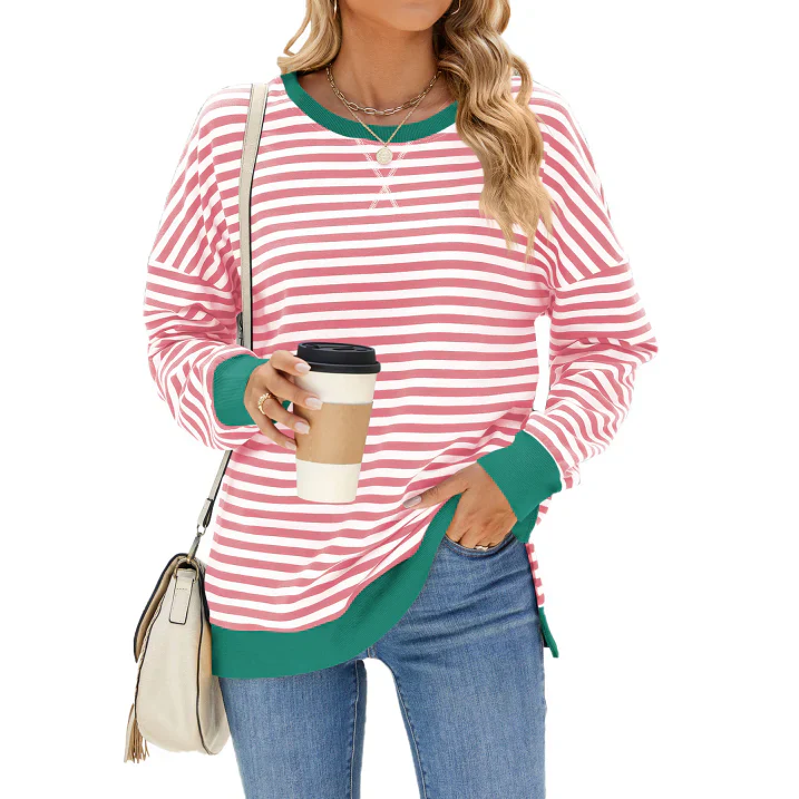 Aurelia | Sweter damski w paski - Image 4