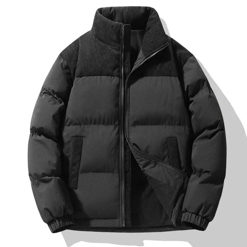 Bartosz | Pikowana kurtka zimowa męska w stylu color block - Image 3