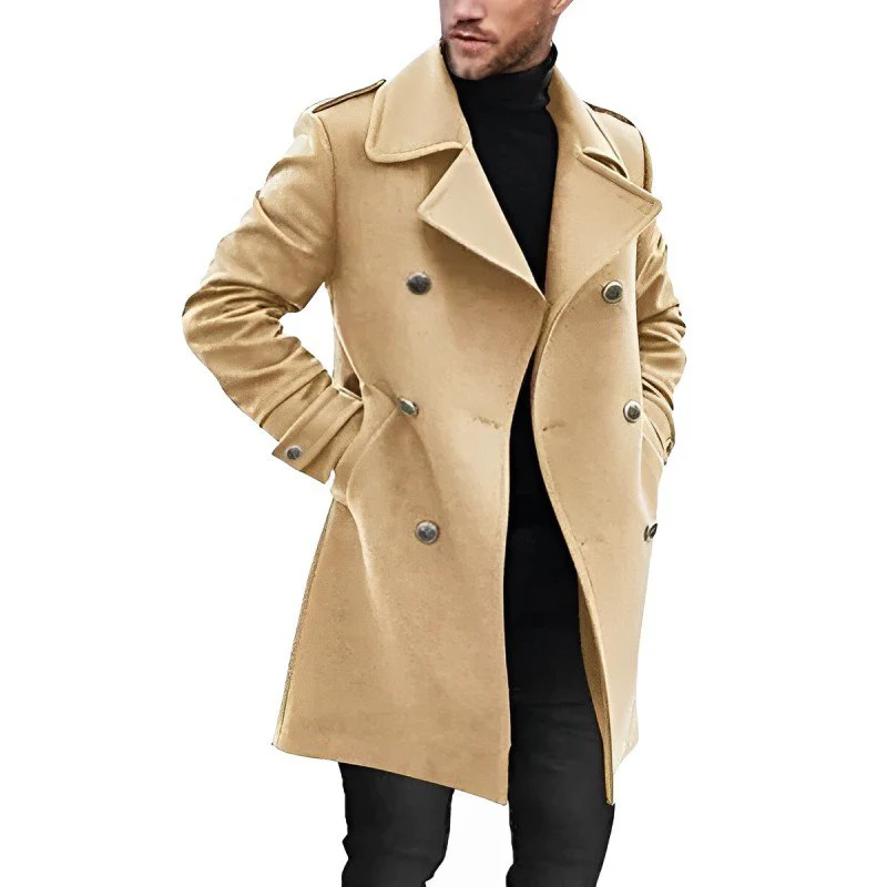 Dawid | Wełniany peacoat zimowy męski - Image 2