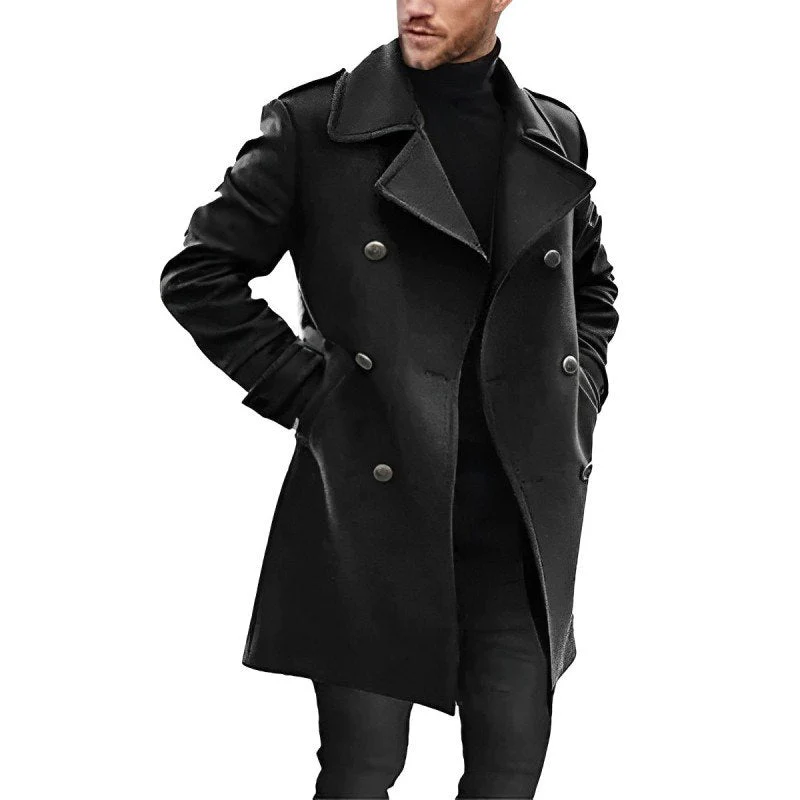 Dawid | Wełniany peacoat zimowy męski - Image 4