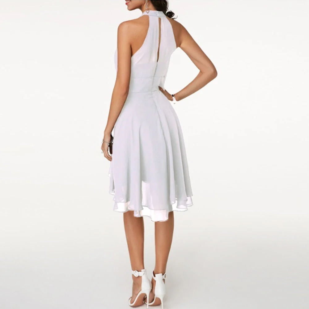 Elodia | Elegancka sukienka midi damska z falbanami - Image 5