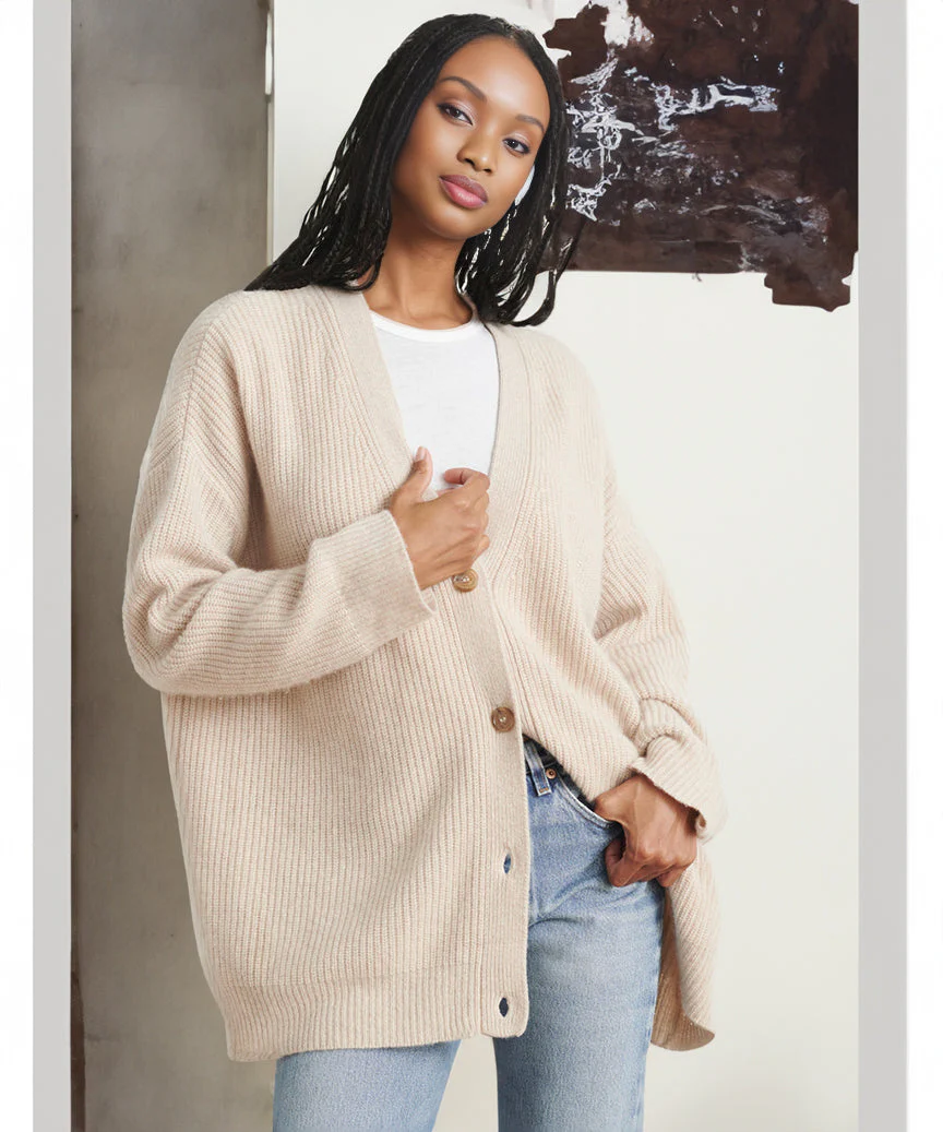 Iwona | Kardigan damski oversize - Image 14