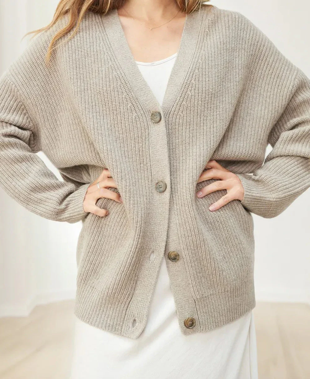 Iwona | Kardigan damski oversize - Image 16