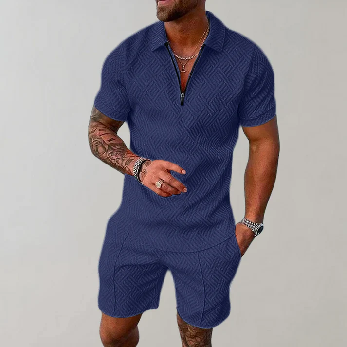 Jakub | Casualowy zestaw męski polo i szorty - Image 4