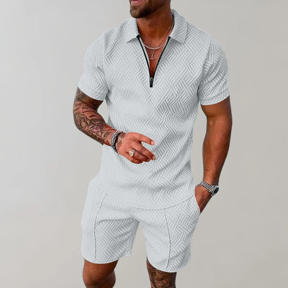 Jakub | Casualowy zestaw męski polo i szorty - Image 6