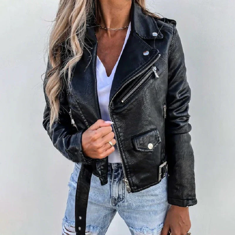 Justyna | Kurtka damska biker - Image 2