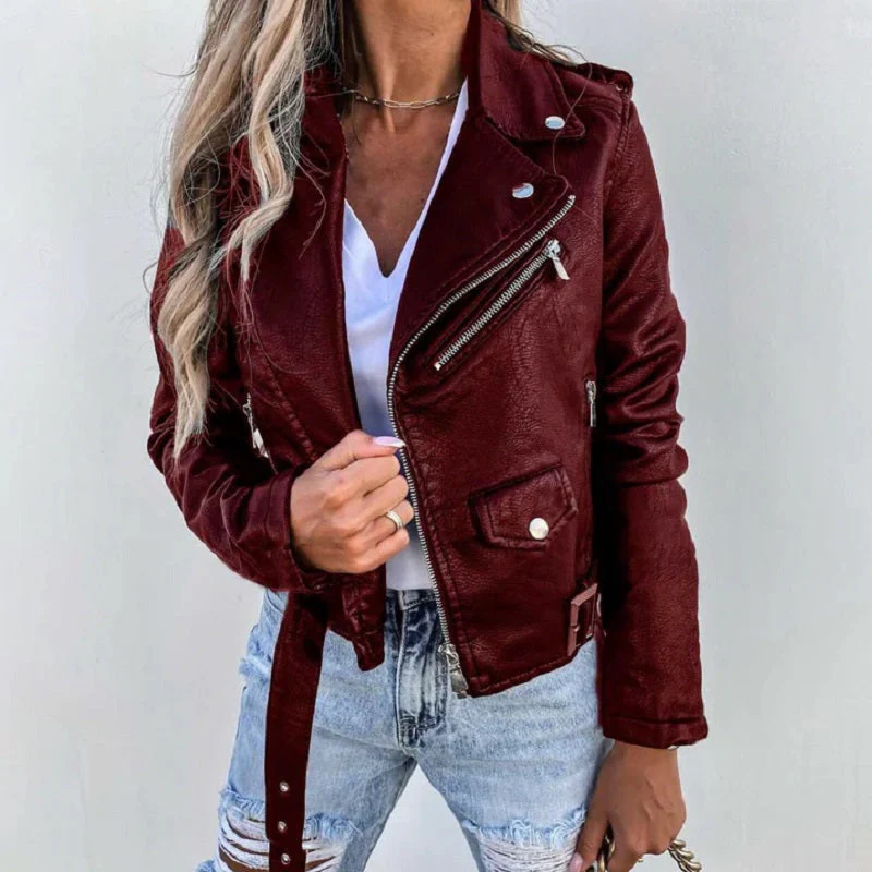 Justyna | Kurtka damska biker - Image 3