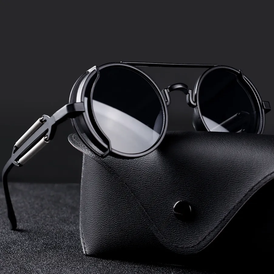 Kacper – Vintage Steampunk Okulary Przeciwsłoneczne