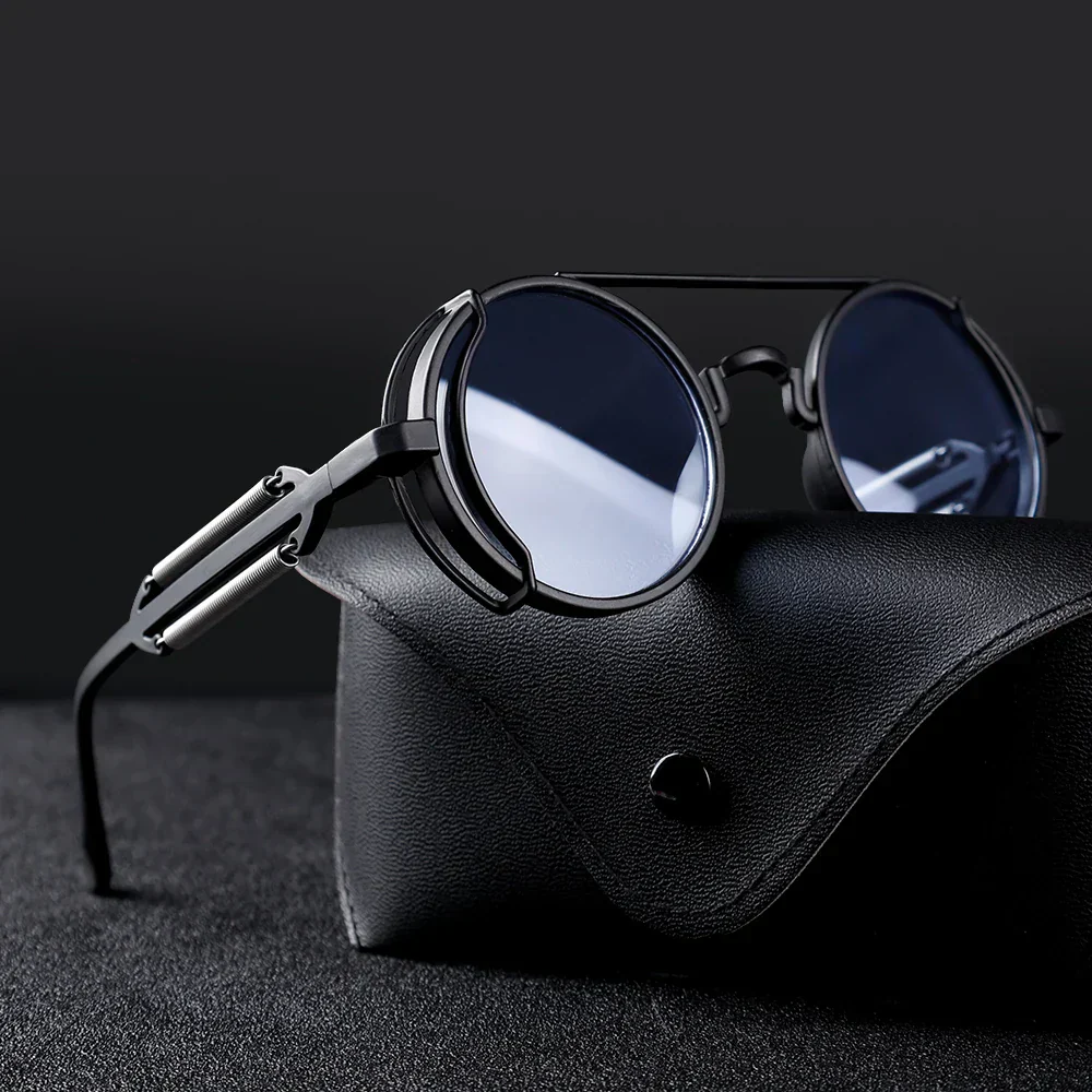 Kacper – Vintage Steampunk Okulary Przeciwsłoneczne - Image 2