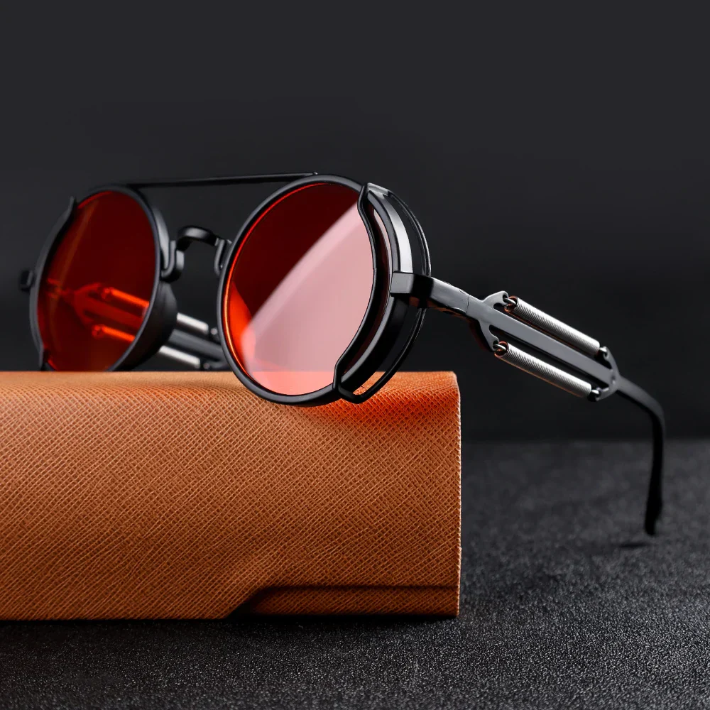 Kacper – Vintage Steampunk Okulary Przeciwsłoneczne - Image 3