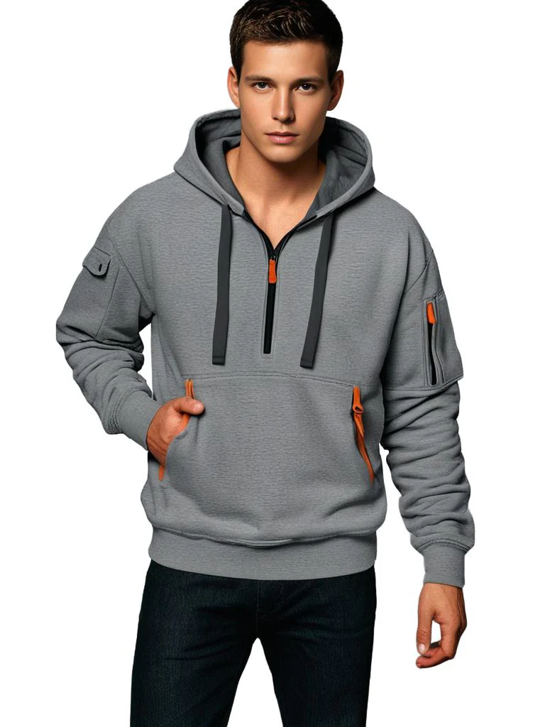 Kamil | Bluza męska zimowa z zamkiem - Image 4