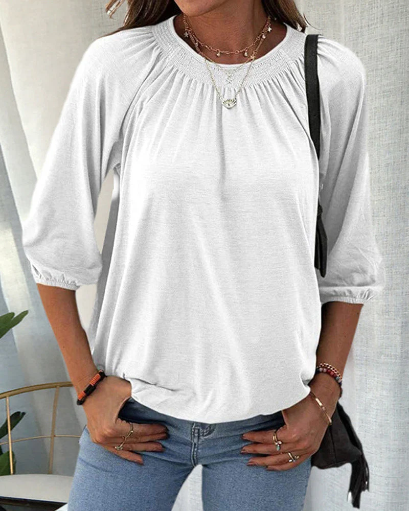 Karolina | T-shirt damski z okrągłym dekoltem - Image 6