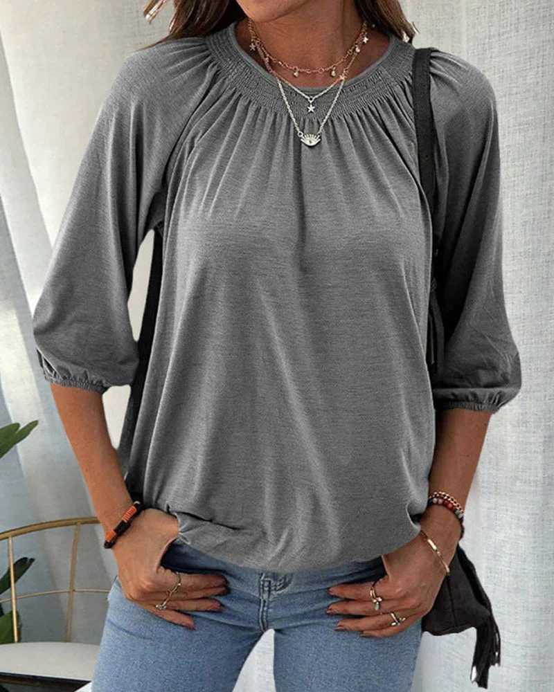 Karolina | T-shirt damski z okrągłym dekoltem - Image 7