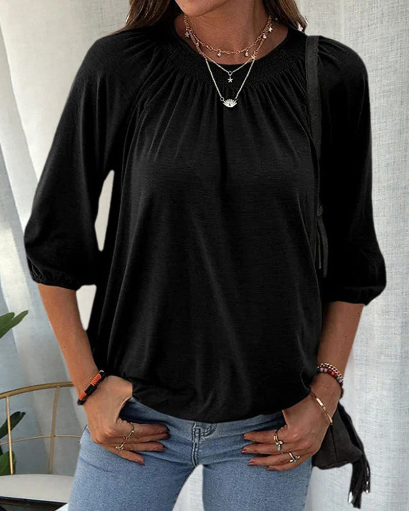 Karolina | T-shirt damski z okrągłym dekoltem - Image 8