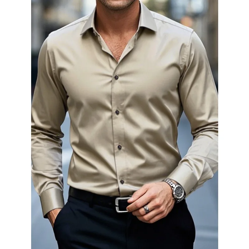 Krzysztof | Koszula męska slim fit zapinana na guziki - Image 4