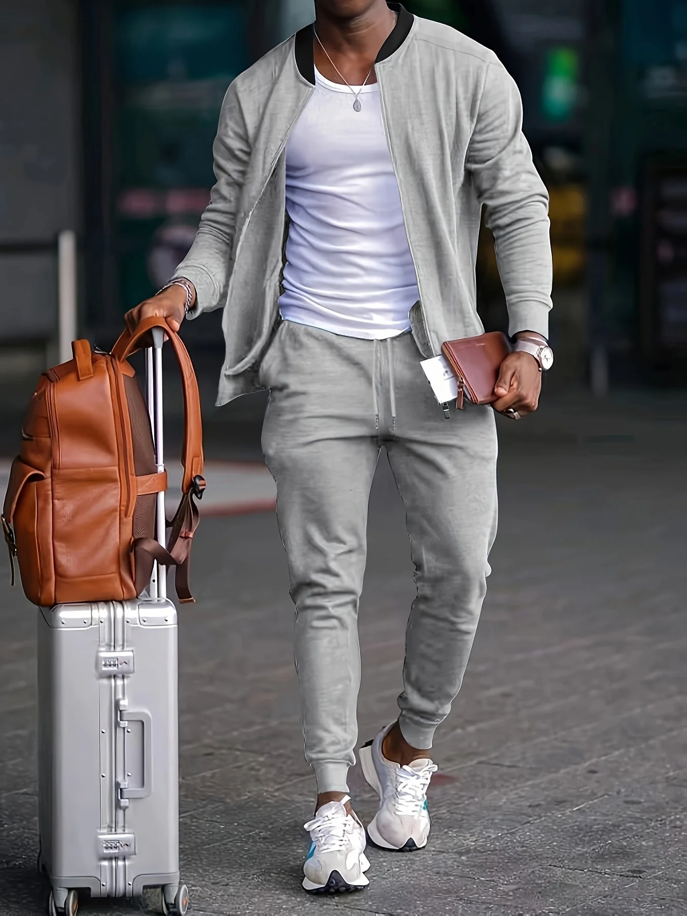 Krzysztof | Sportowy dres męski z bluzą i spodniami - Image 3