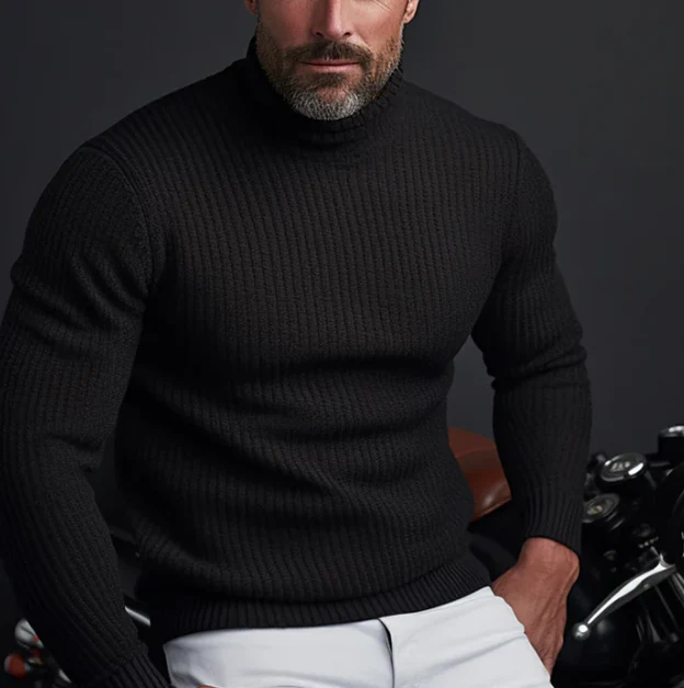 Krzysztof | Sweter męski z golfem - Image 3