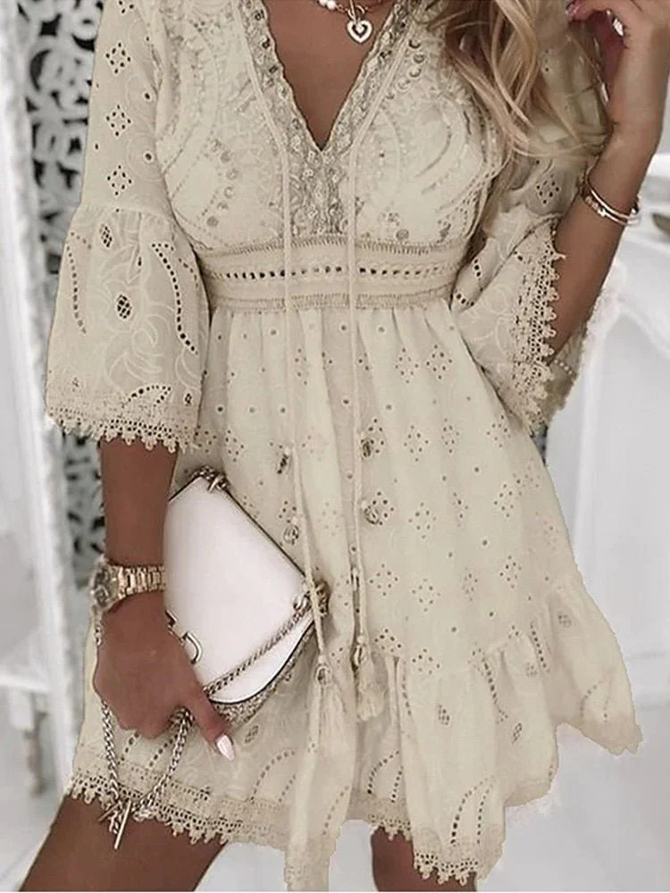 Laura | Sukienka mini damska boho