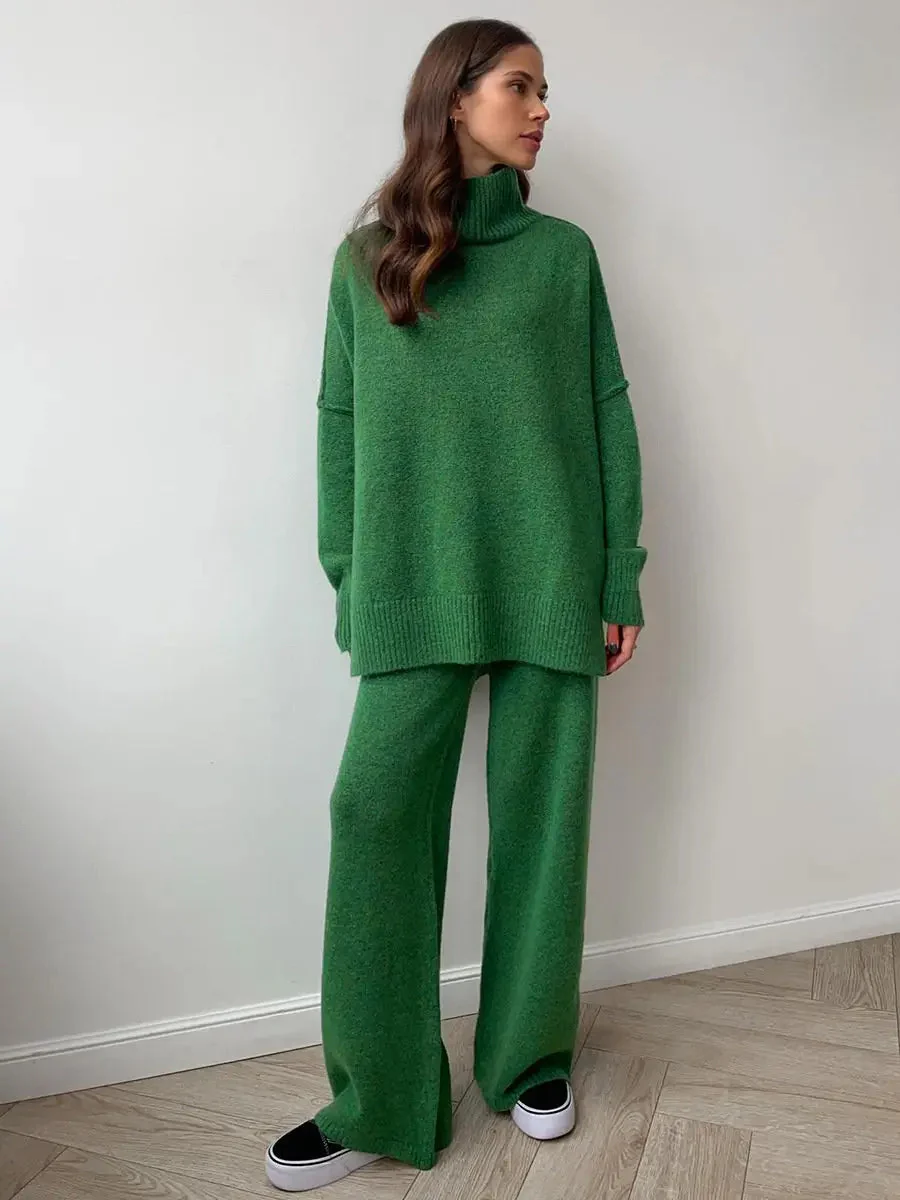 Lidia | Klasyczny jednokolorowy zestaw damski - Image 12