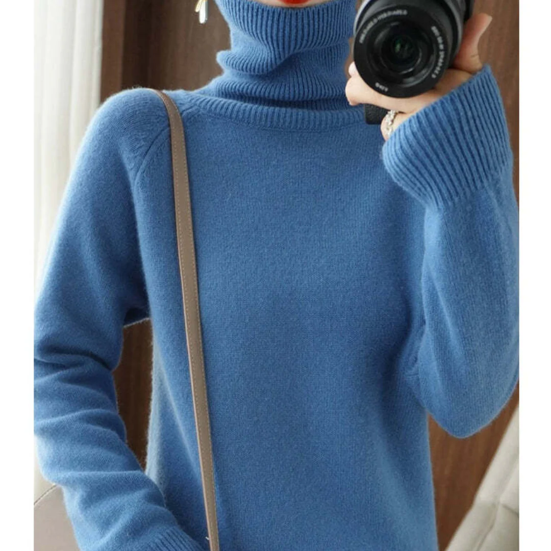 Lidia | Sweter damski z golfem - Image 3