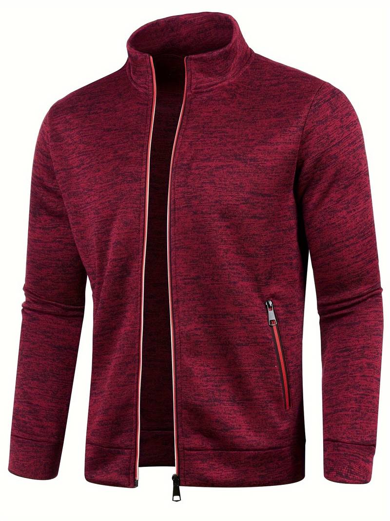 Luca | Bluza męska zimowa ze stójką i zamkiem - Image 3