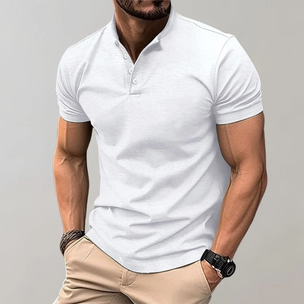 Łukasz | Elegancka koszulka polo męska w casualowym stylu - Image 2