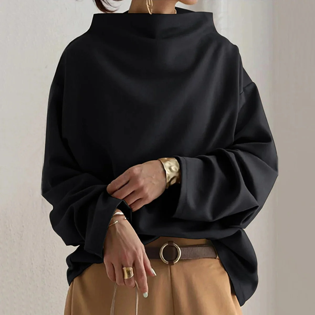 Marcelina | Sweter damski z golfem