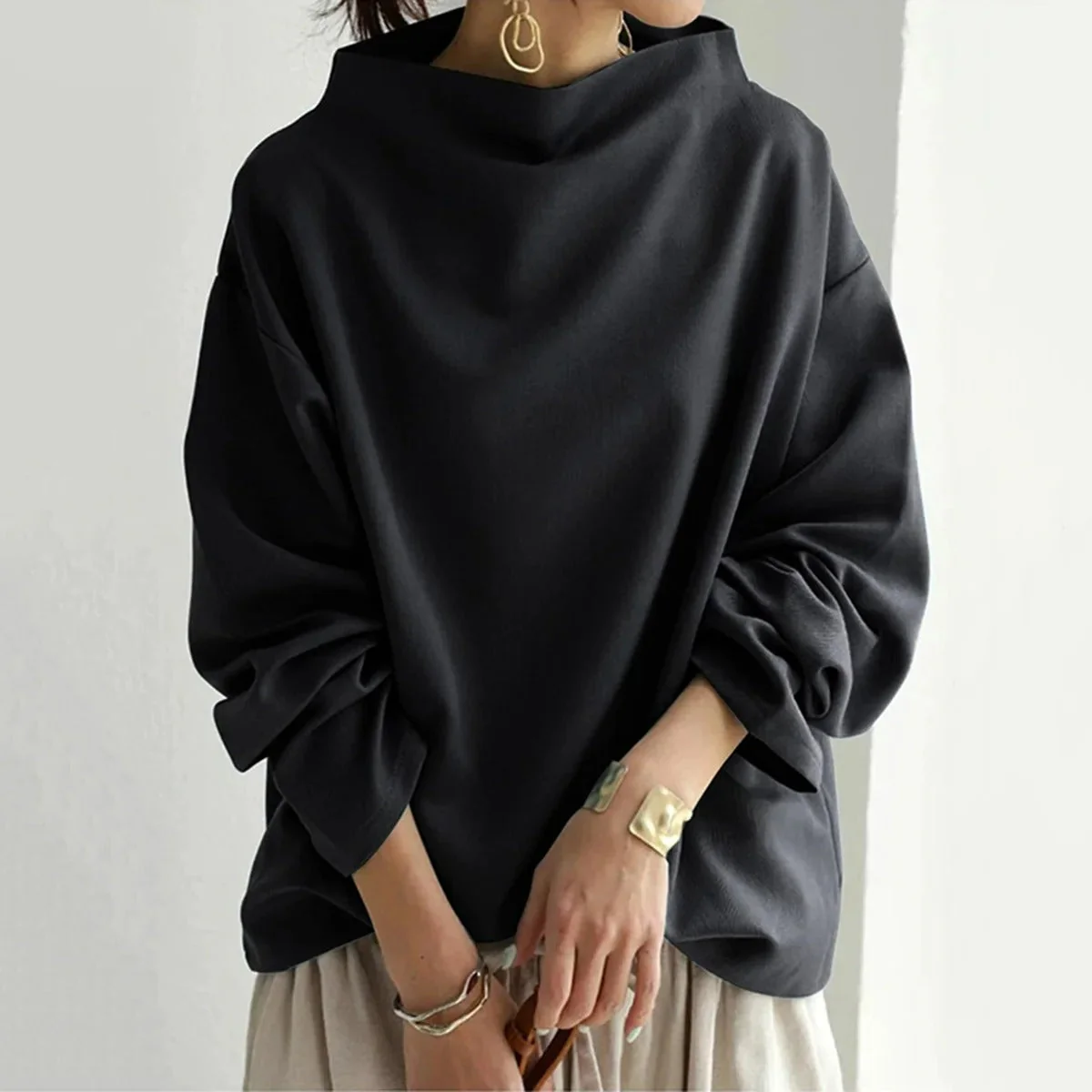 Marcelina | Sweter damski z golfem - Image 2