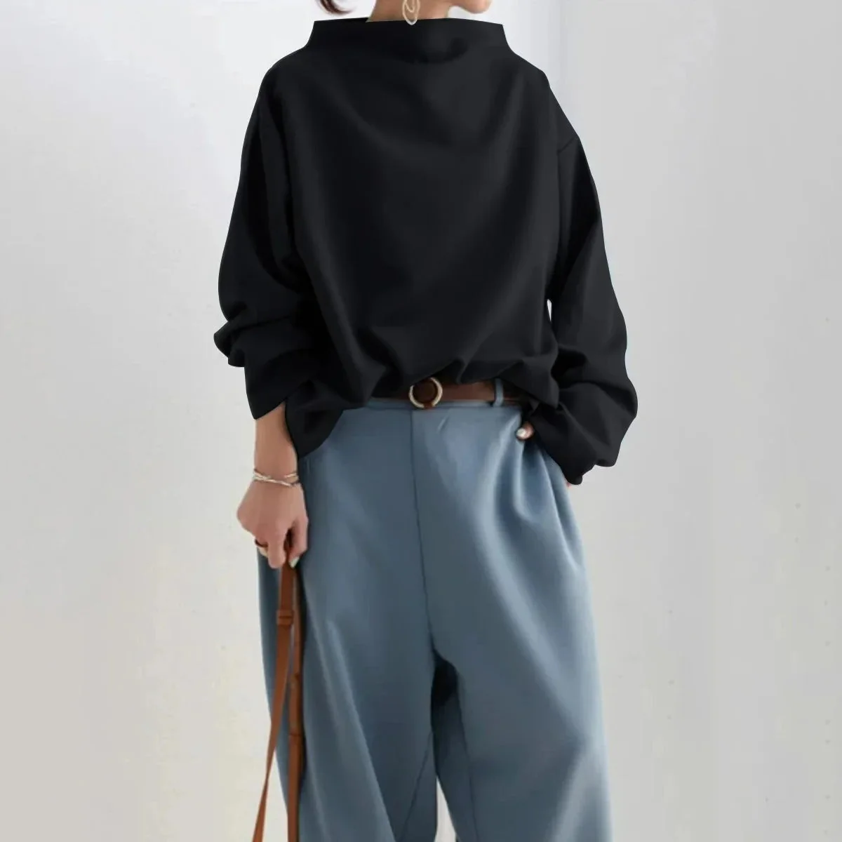 Marcelina | Sweter damski z golfem - Image 5