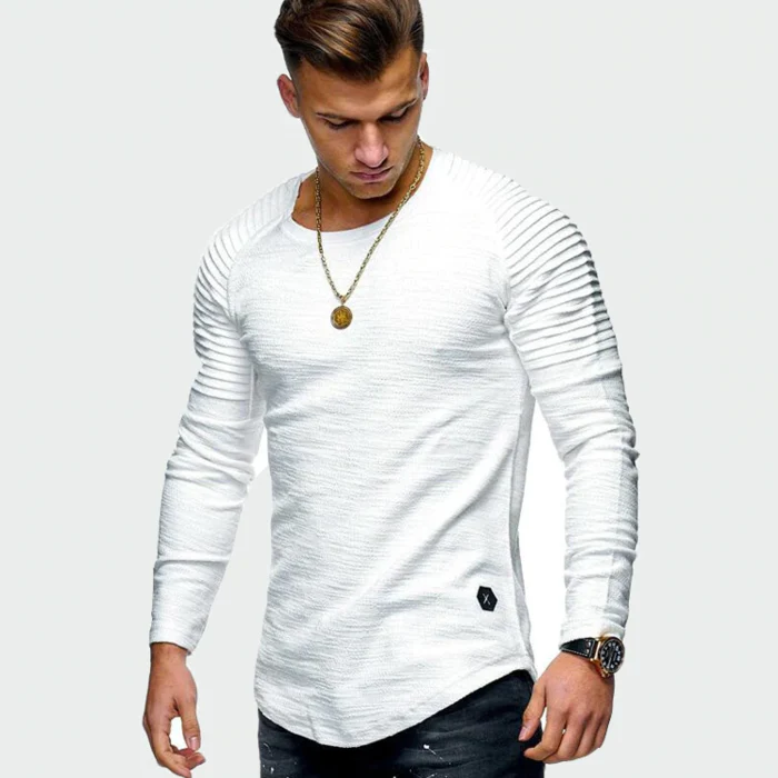 Marek | Bluza męska z długim rękawem bez kaptura - Image 5