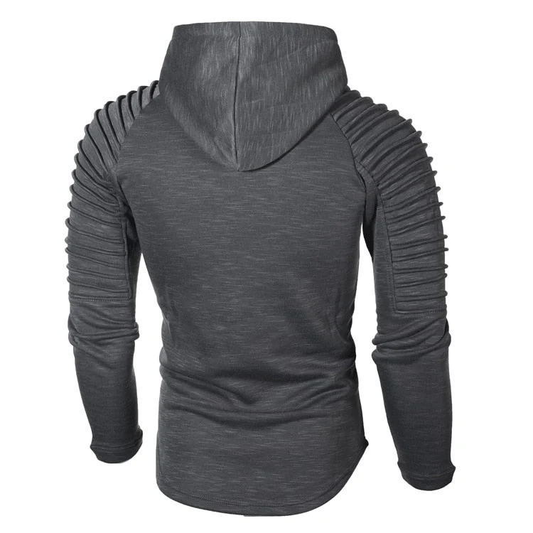 Mariusz | Bluza męska z kapturem i prążkowanymi rękawami - Image 10