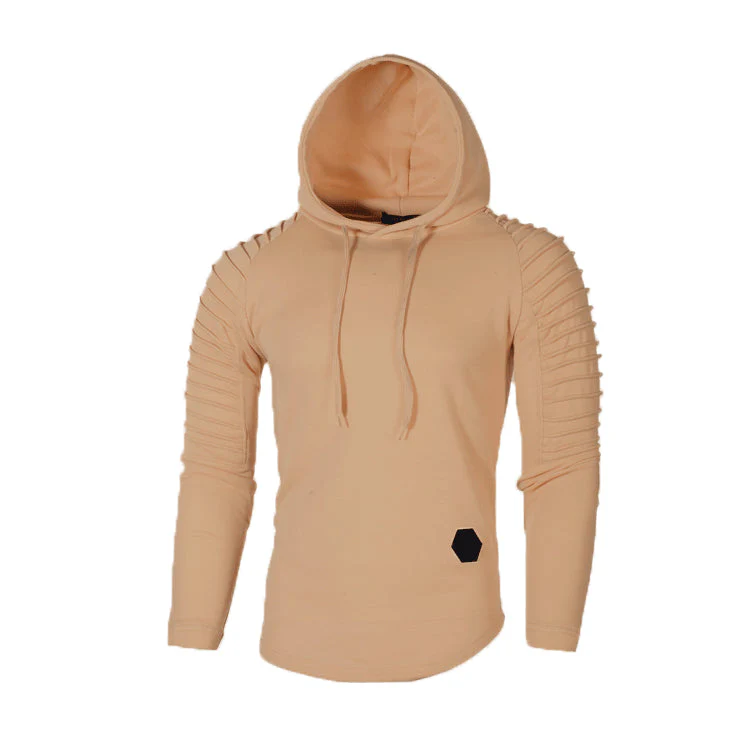 Mariusz | Bluza męska z kapturem i prążkowanymi rękawami - Image 3