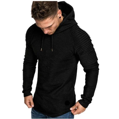 Mariusz | Bluza męska z kapturem i prążkowanymi rękawami - Image 4