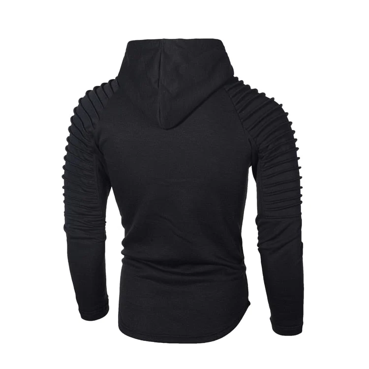 Mariusz | Bluza męska z kapturem i prążkowanymi rękawami - Image 5