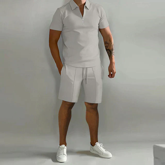 Mateusz | Dwuczęściowy zestaw męski polo i szorty - Image 2