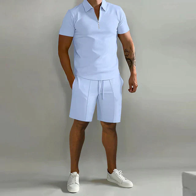Mateusz | Dwuczęściowy zestaw męski polo i szorty - Image 3