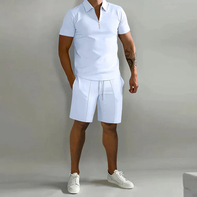 Mateusz | Dwuczęściowy zestaw męski polo i szorty - Image 4
