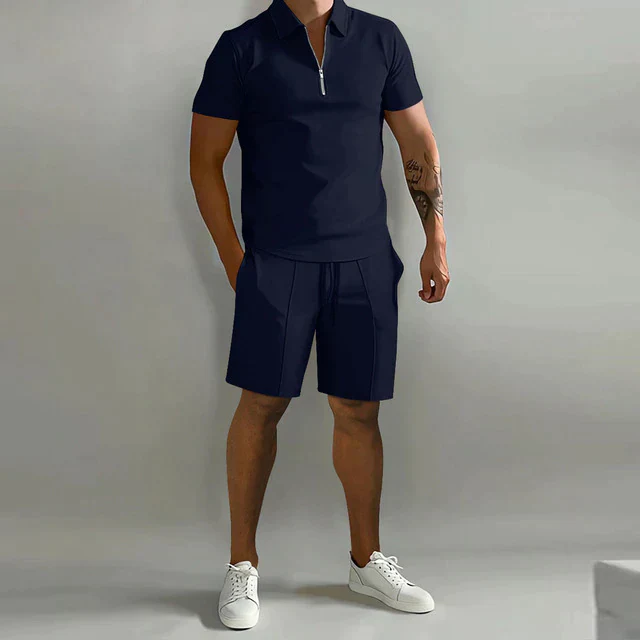 Mateusz | Dwuczęściowy zestaw męski polo i szorty - Image 5