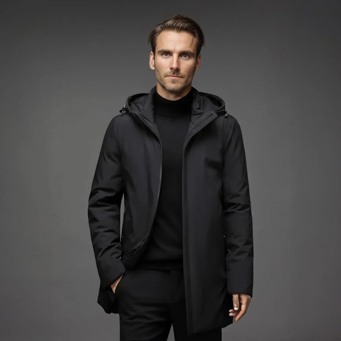 Mieszko | Zimowa parka płaszcz męski - Image 2
