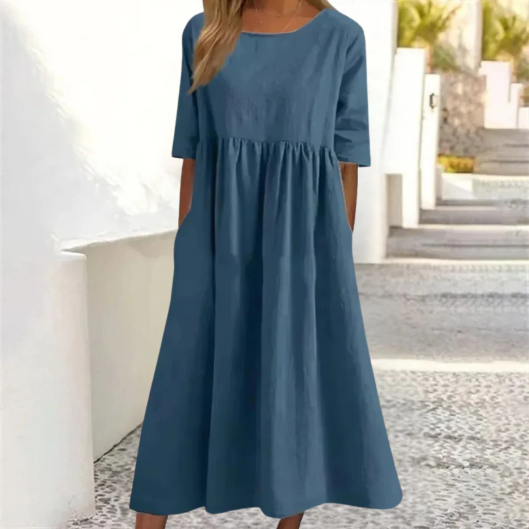 Monika | Sukienka midi damska o luźnym kroju - Image 7