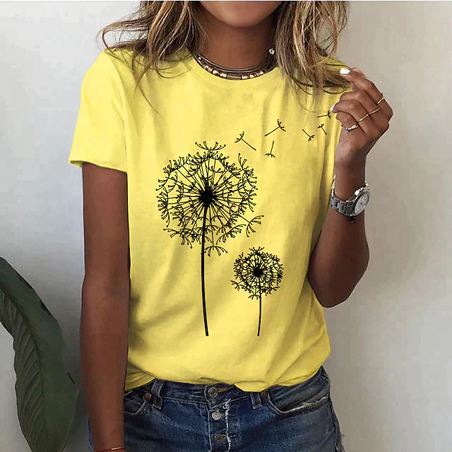 Natalia | T-shirt damski z okrągłym dekoltem i krótkim rękawem - Image 3